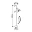 HATICE,IND.FLOOR, E14 3XMAX15W, H150CM
