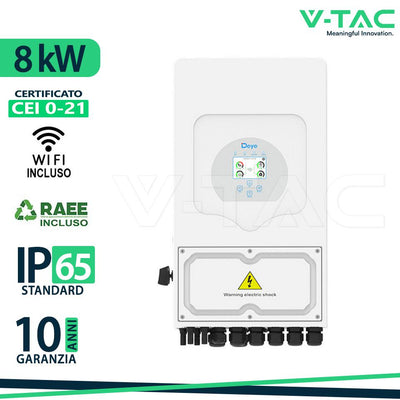 INVERTER DEYE MONOFASE IBRIDO  8KW ON/OFF GRID CEI-021 WIFI
