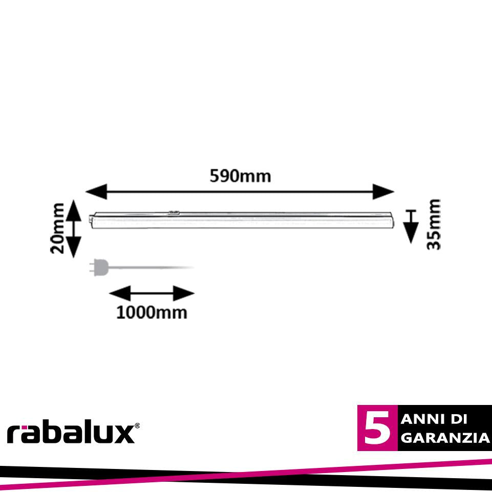 BAREG CABLIGHT T5 LED 8W 60CM  CCT (3000-4000K) WHITE