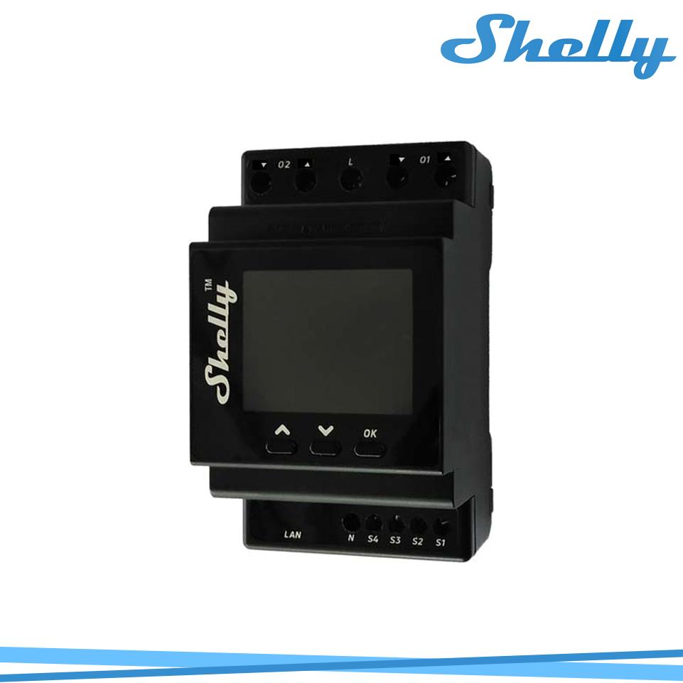 SHELLY PRO DUAL COVER PM CONTROLLER TAPPARELLE 4CH DA 16A
