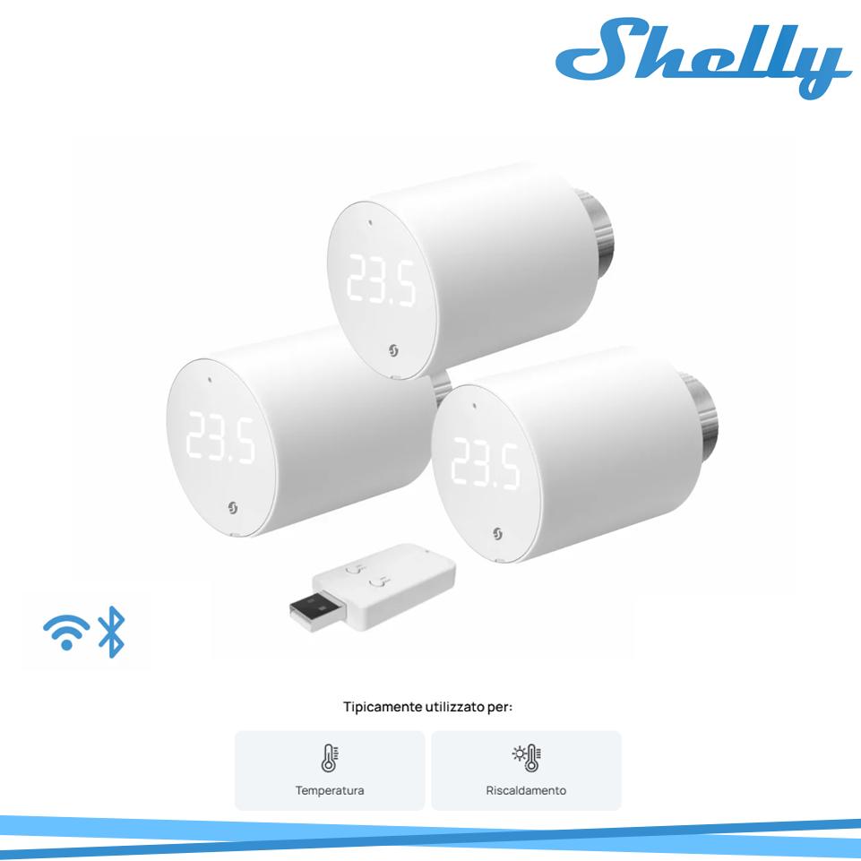 SHELLY BLU TRV 3-PACK 3 X BLU  TRV + 1 X BLU GATEWAY GEN3
