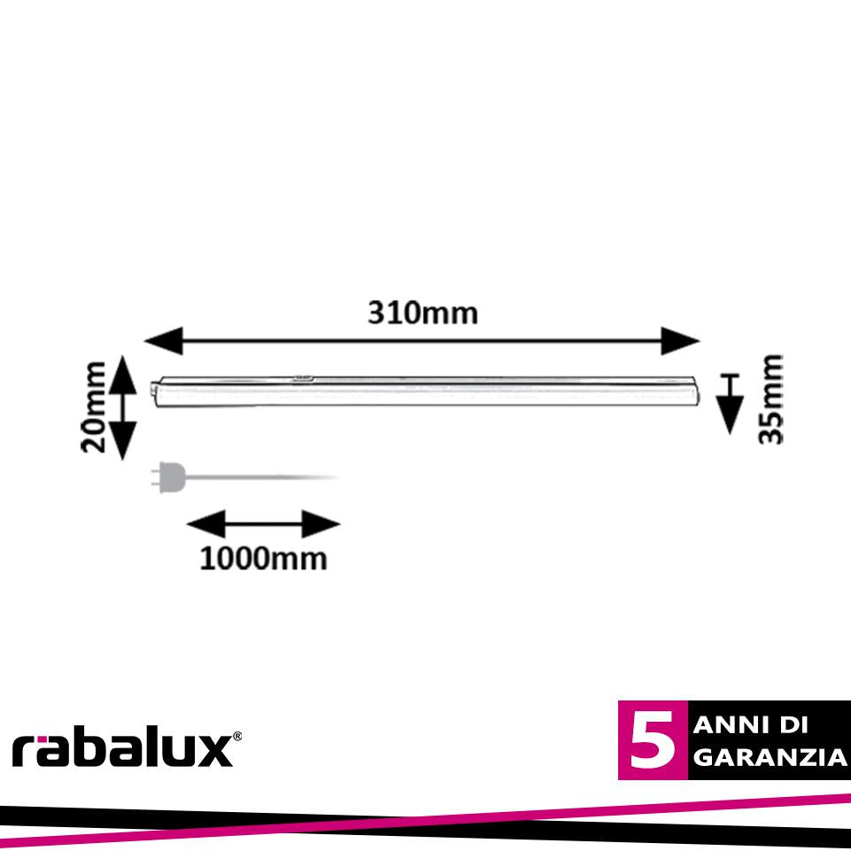 BAREG CABLIGHT T5 LED 4W 30CM  CCT (3000-4000K) BLACK