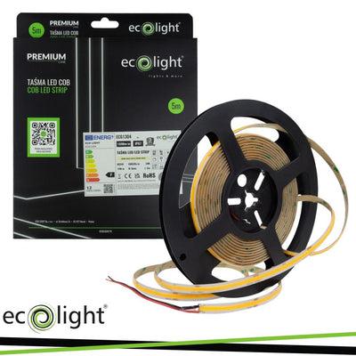 STRISCIA LED COB 480 24V 12W/M 1320LM/M 3000K IP67 5MT