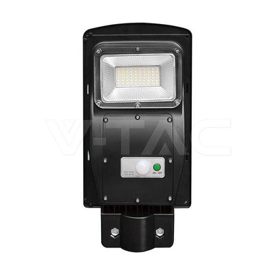 ARMATURA STRADALE LED 6W CON PANNELLO SOLARE E TELECOMANDO, SENSORE RADAR E BATTERIA LIFEPO4 6000K IP65