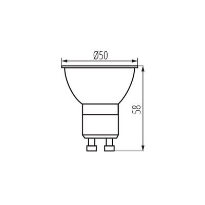 LAMPADINA LED K LED GU10 7W-NW - KANLUX