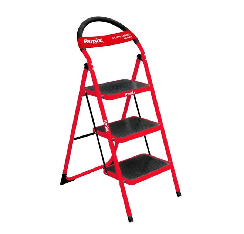 SCALA A 3 GRADINI IN ACCIAIO   1150X470X650 MM 150KG
