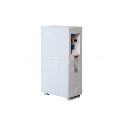 5.12KWH WALL MOUNTED LITHIUM BATTERY-6000 CYCLES WHITE