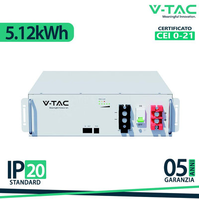 5.12 KWH BATTERY RACKING TYPE -WHITE- LOW VOLTAGE WITH 5YRS