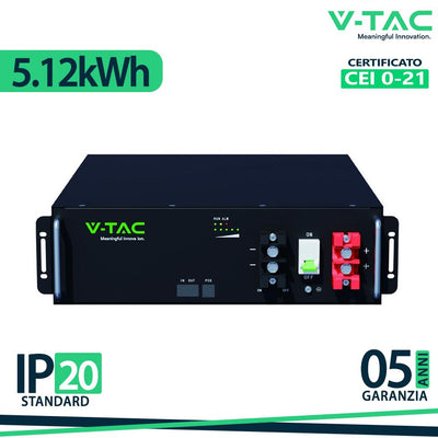5.12 KWH BATTERY RACKING TYPE -BLACK- LOW VOLTAGE WITH 5YRS