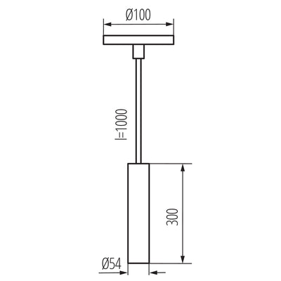 LAMPADA A SOSPENSIONE PHLOX C GU10 W - KANLUX