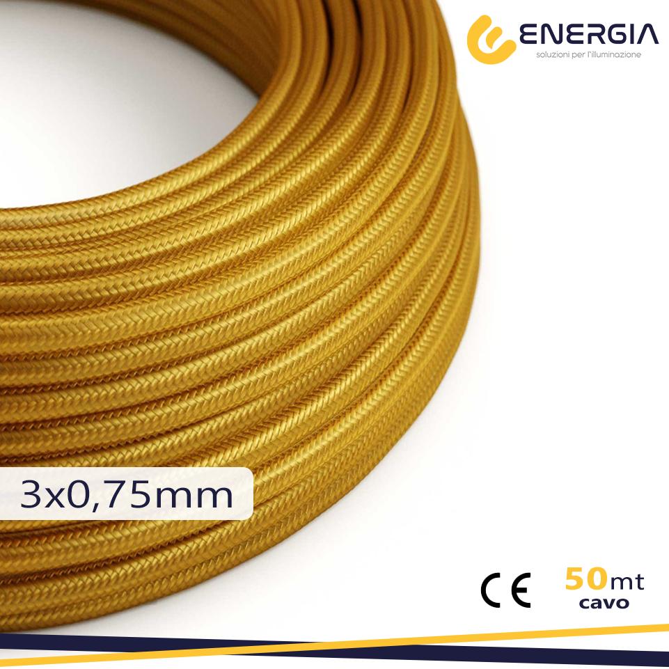 CAVO SETA ORO NOCE 3X0,75MM