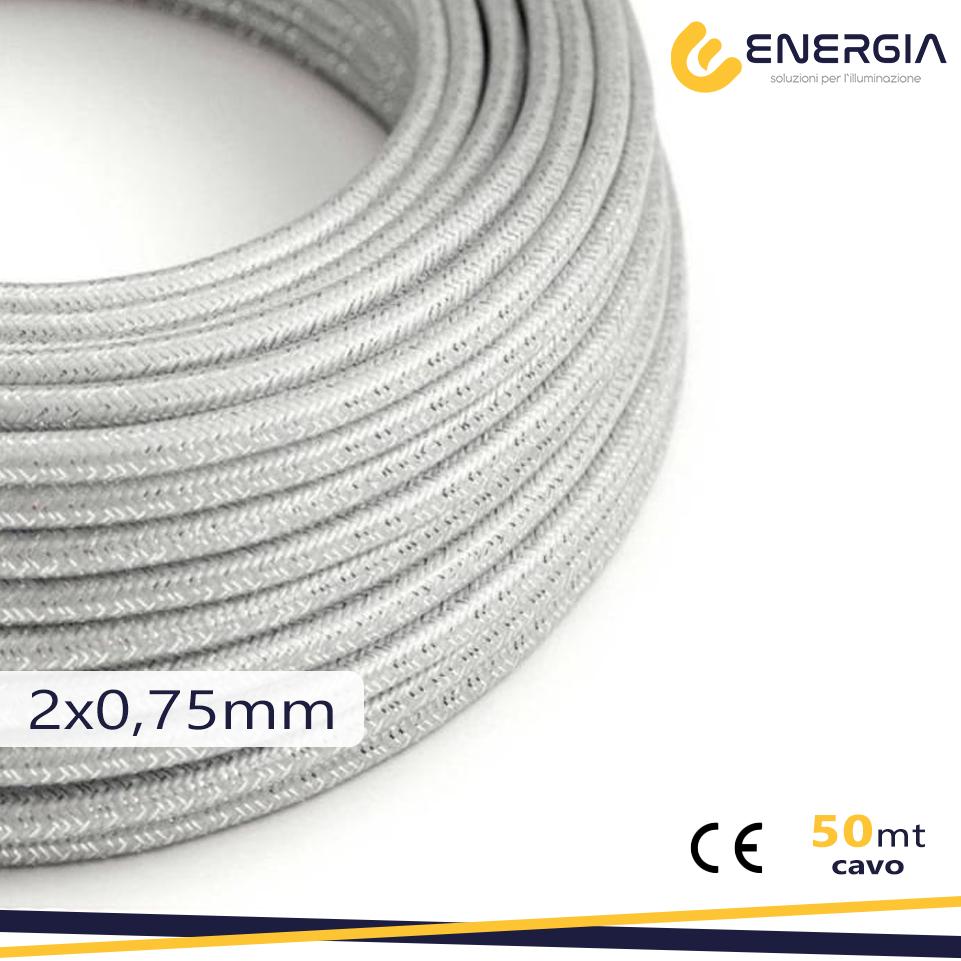 CAVO SETA ALLUMINIO 2X0,75MM