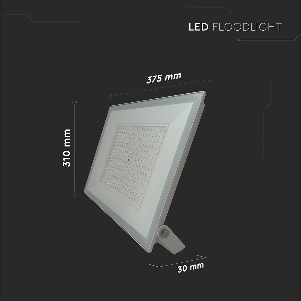 200W LED PROIETTORE 6500K CORPO BIANCO