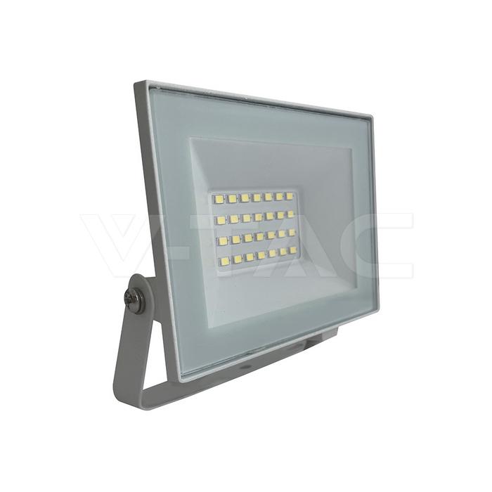 20W LED PROIETTORE 6500K CORPO BIANCO