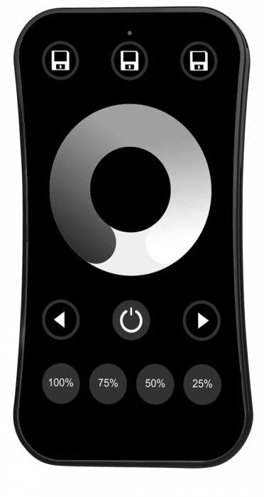 TELECOMANDO RF R6-1 PER CONTROLLER MONO TOUCH NERO
