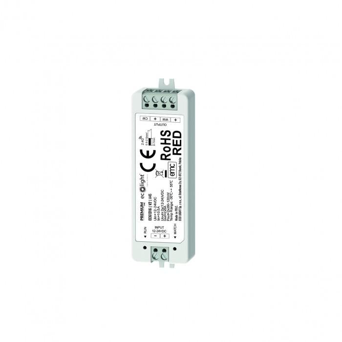 CONTROLLORE RF CCT V2 A 2 CANALI 12-24V 60/120W