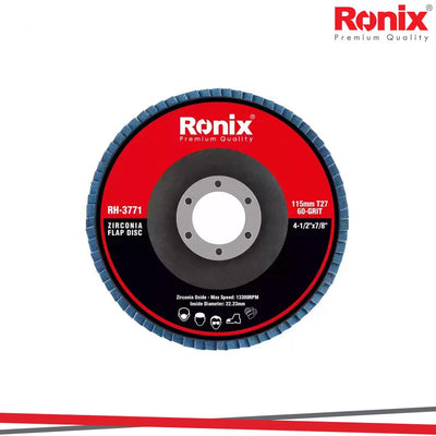 DISCO LAMELLARE IN ZIRCONIO 115MM GRANA 60 T 27