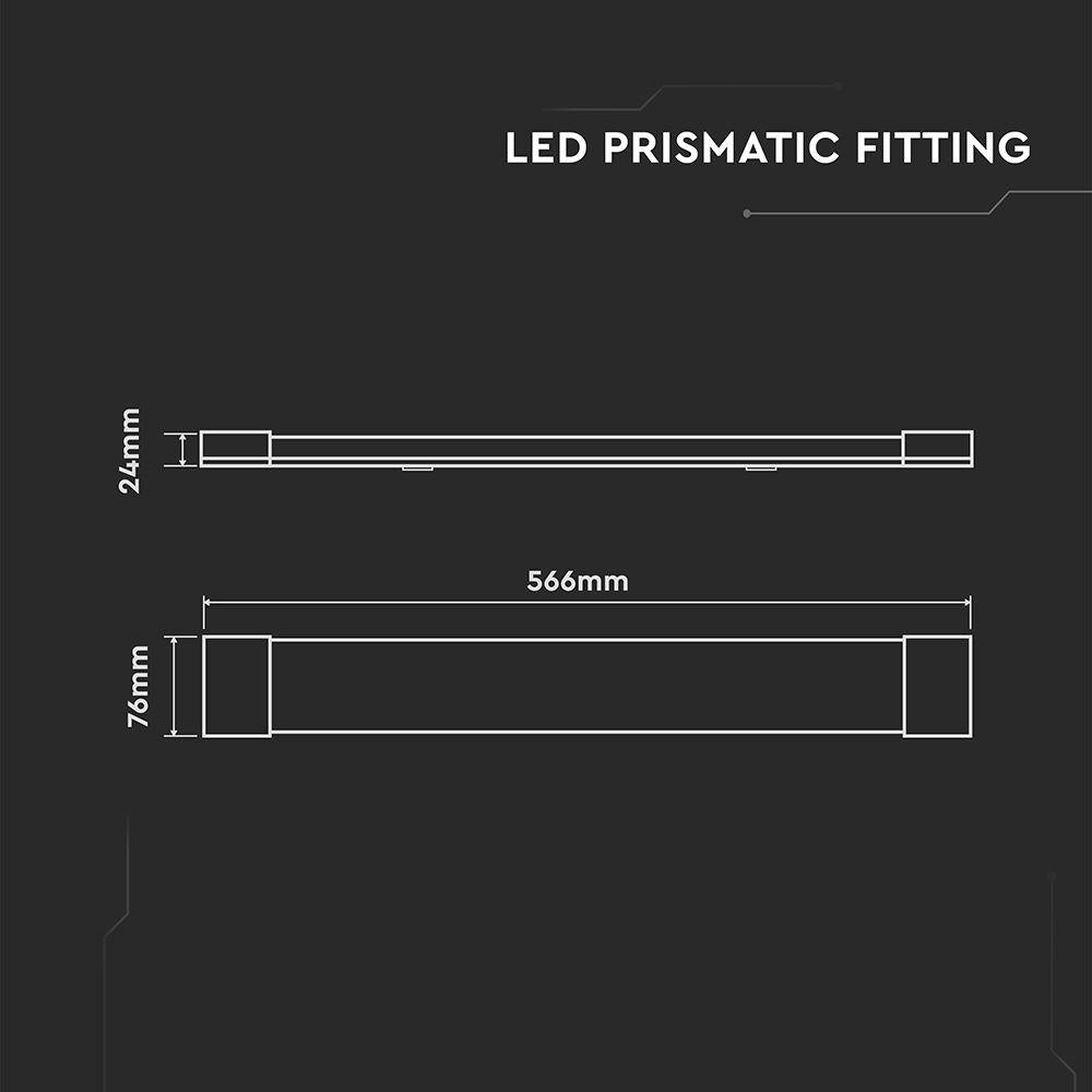 PLAFONIERA LED PRISMATICA CREE CHIP 60CM 20W 3000K