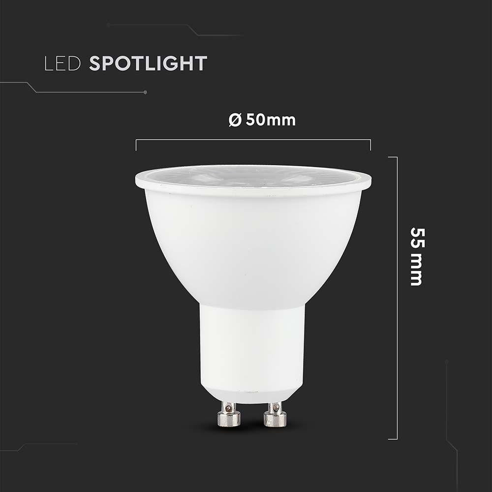 LED FARETTO CREE CHIP 7.5W GU10 PLASTICA 110   3000K