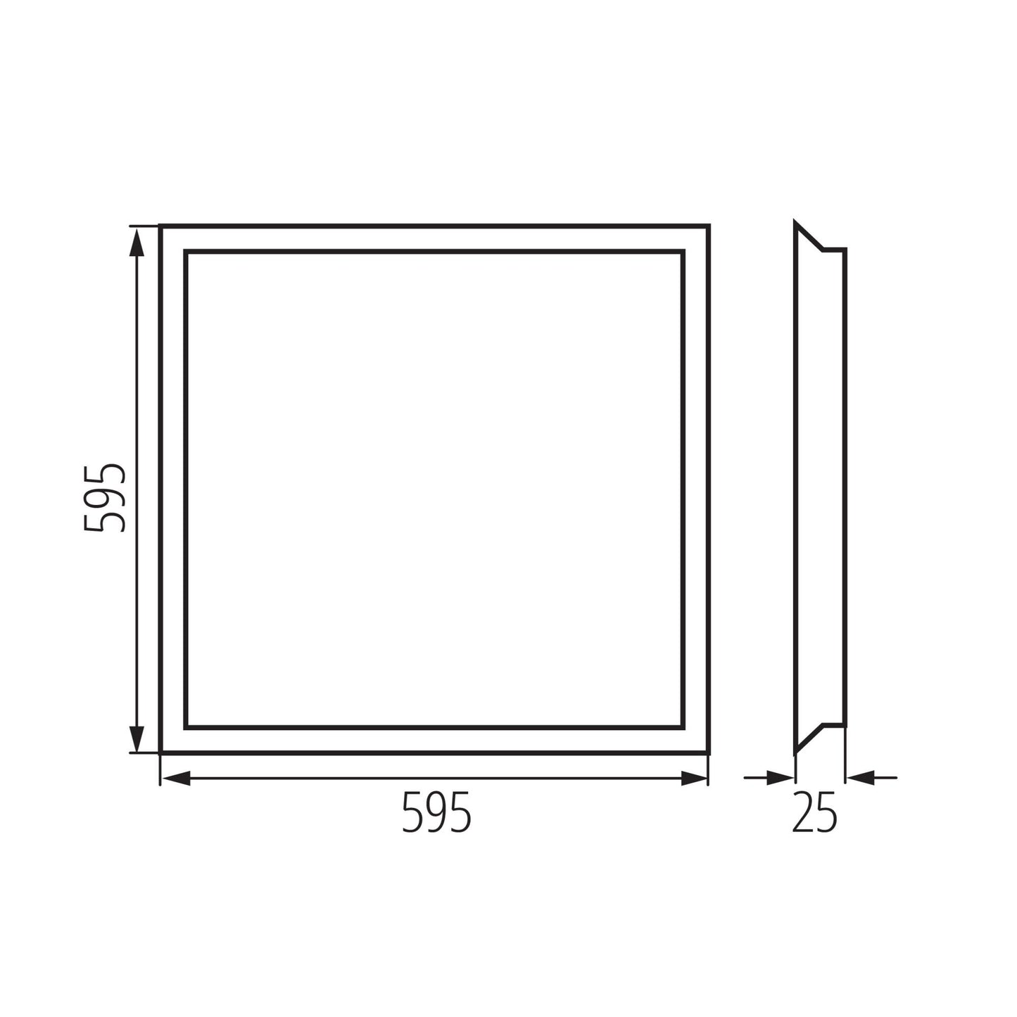PANNELLO LED DA INCASSO BLINGO UIP 125LM 60NW - KANLUX