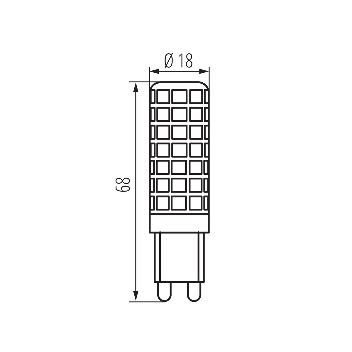 LAMPADINA LED G9 LED 7W-WW - KANLUX