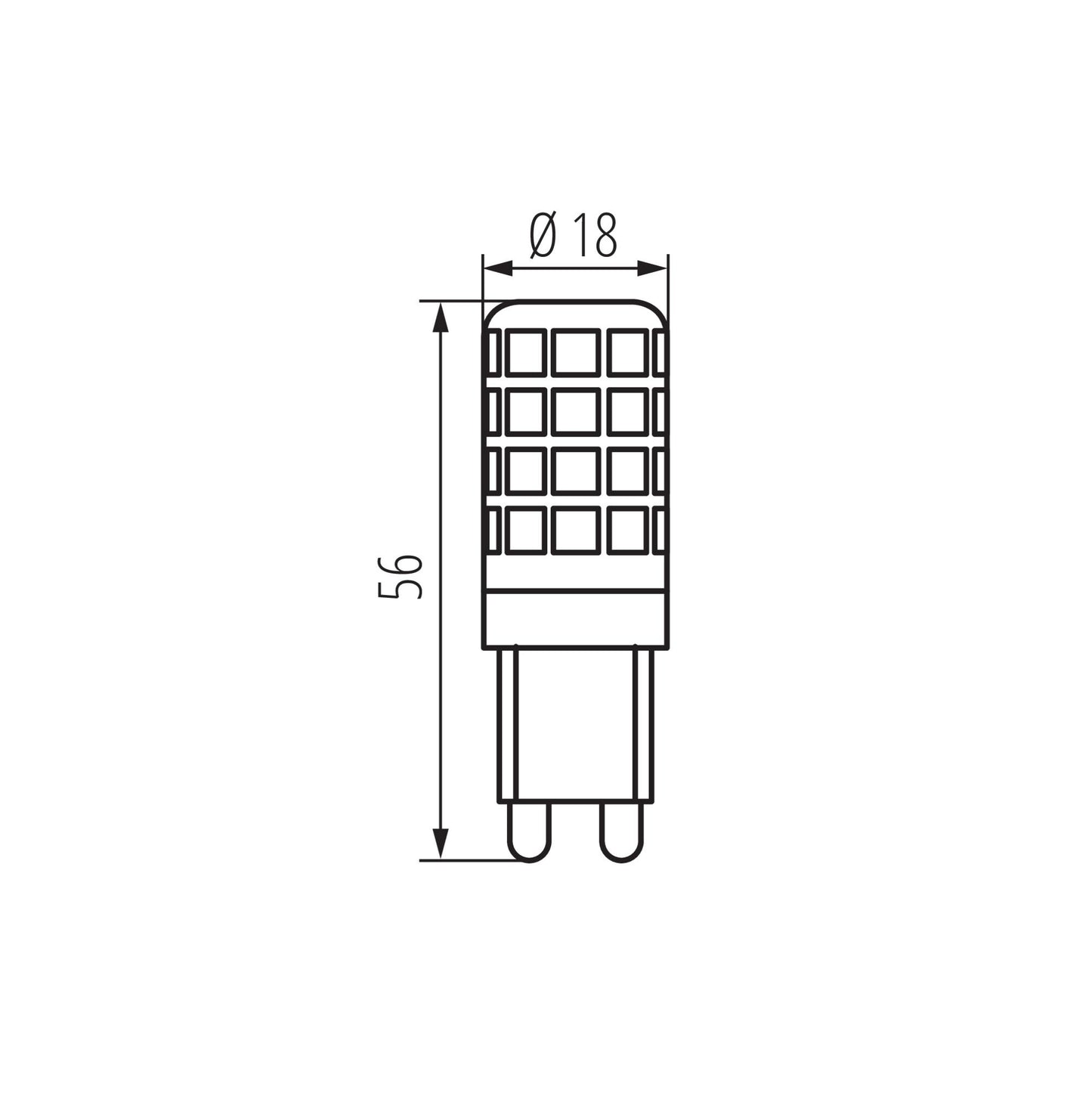 LAMPADINA LED G9 LED 4,8W-NW - KANLUX
