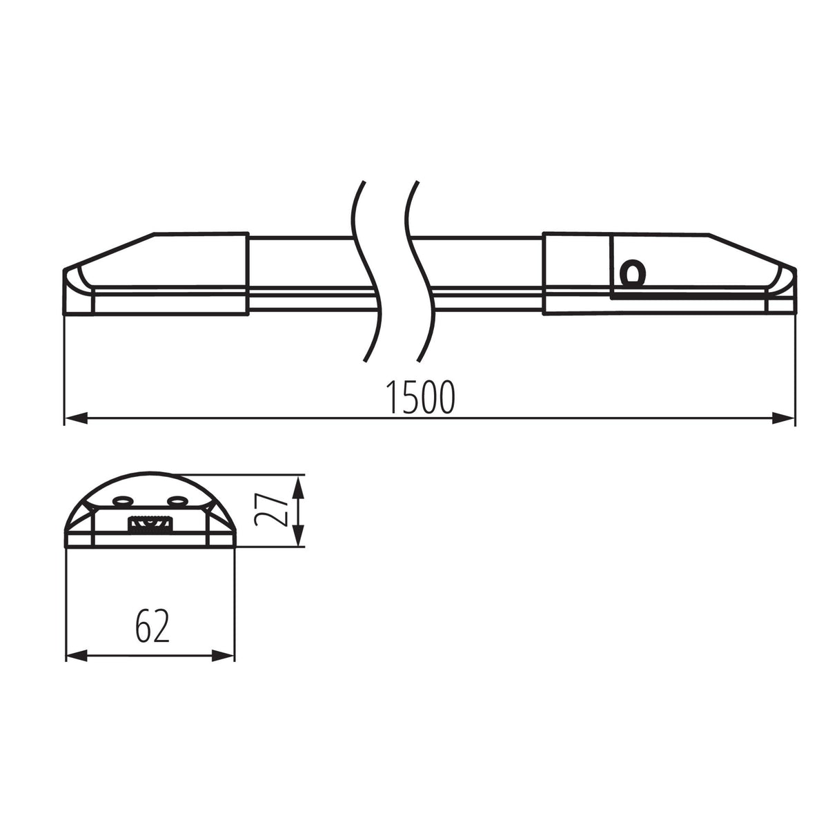 PLAFONIERA LED LINEARE NOBEN M42W-150-CCT - KANLUX