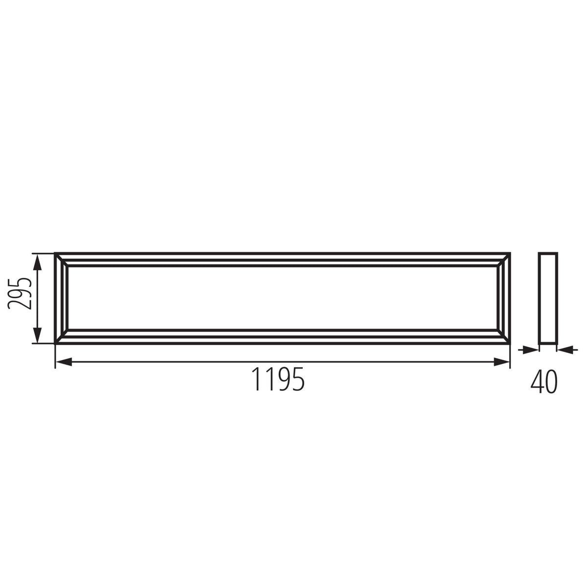 PANNELLO LED DA PARETE BLINGO U 34W SR 120NW - KANLUX