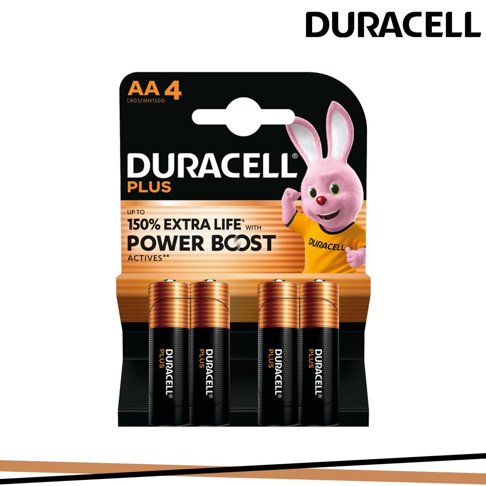 BATTERIE DURACELL STILO AA PLUS POWER BOOST BLISTER 4PZ