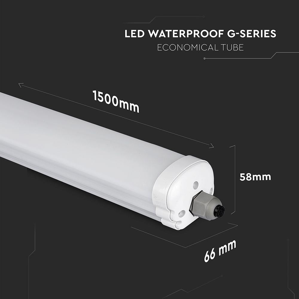 PLAFONIERA LED IMPERMEABILE G-SERIES CREE CHIP 150CM 48W 6500K