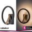 RENARA,INDWALL, 8W, H23CM, BLACK/GOLD