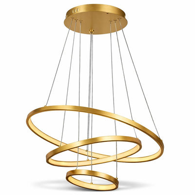 BELIZAIND PEND LED 90W 3 ROUND GOLD