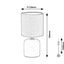 DAPHNI,INDTABLE, E14 1XMAX40W, BEIGE