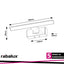 LORIC,INDWALL, LED6W, L30CM, BLACK