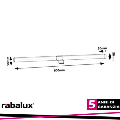 ZAIN,INDWALL, LED8W, L60CM, IP44