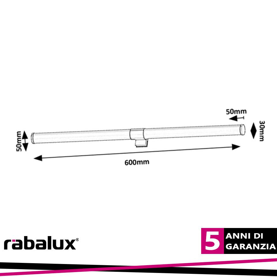 ZAIN,INDWALL, LED8W, L60CM, IP44