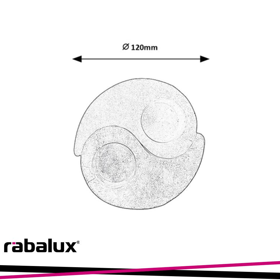 SOLUNA,BELTTABLE, D12CM, BLACK/WHITE