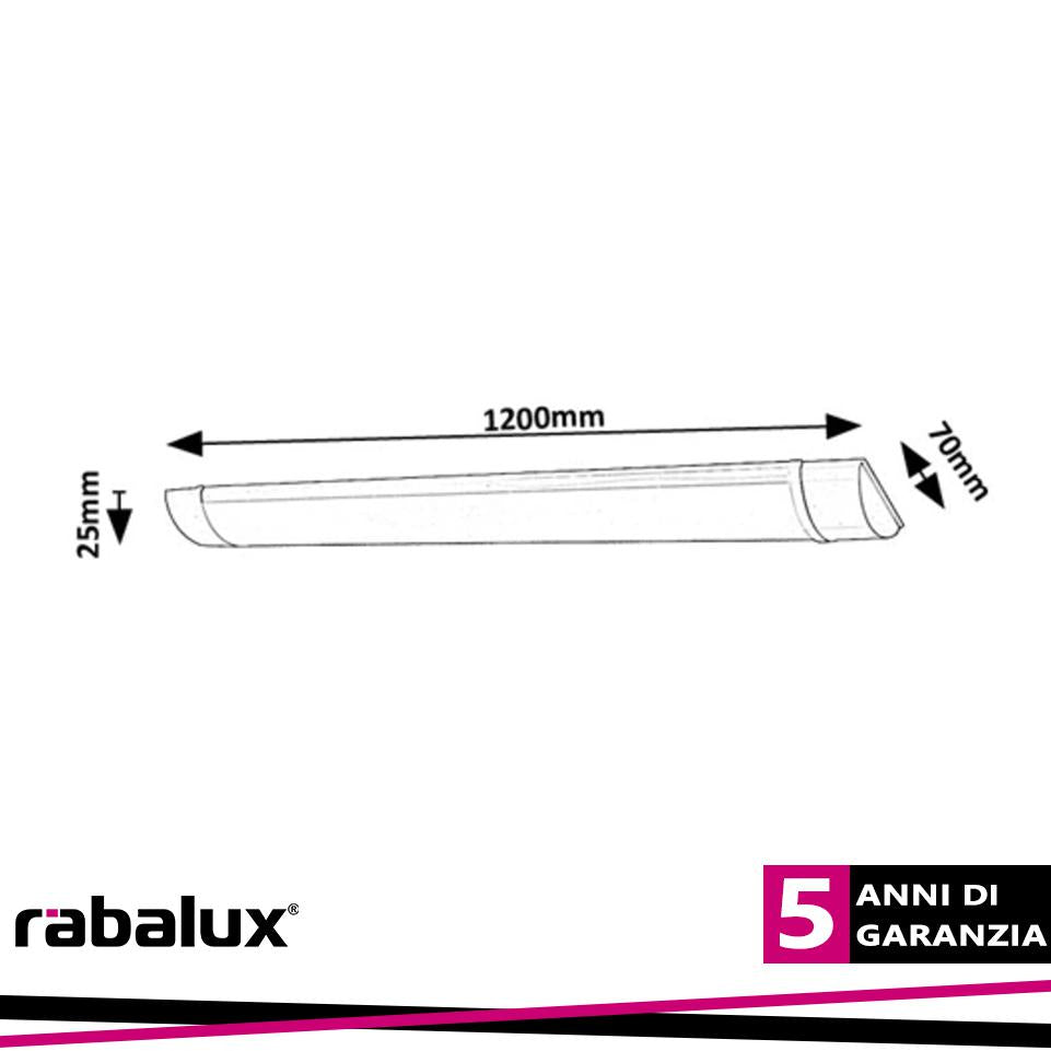 BATTEN LIGHT2, 36W 120CM 4000K 3600LM