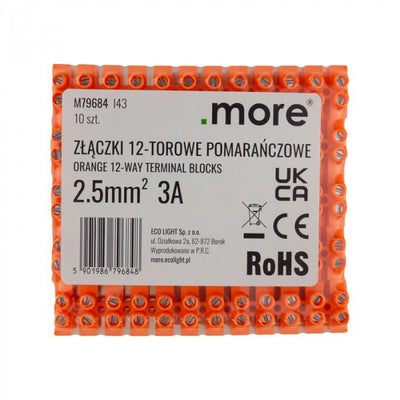 MORSETTO CONNETTORE A 12 VIE 2,5MM 3A