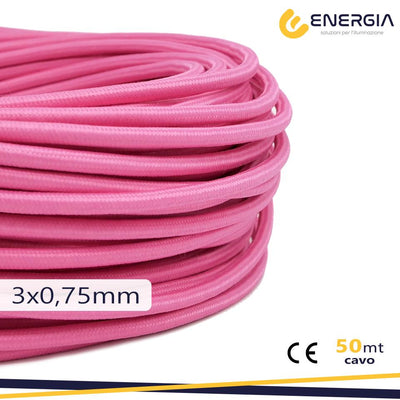 CAVO IN SETA 3X0,75MM FUXIA