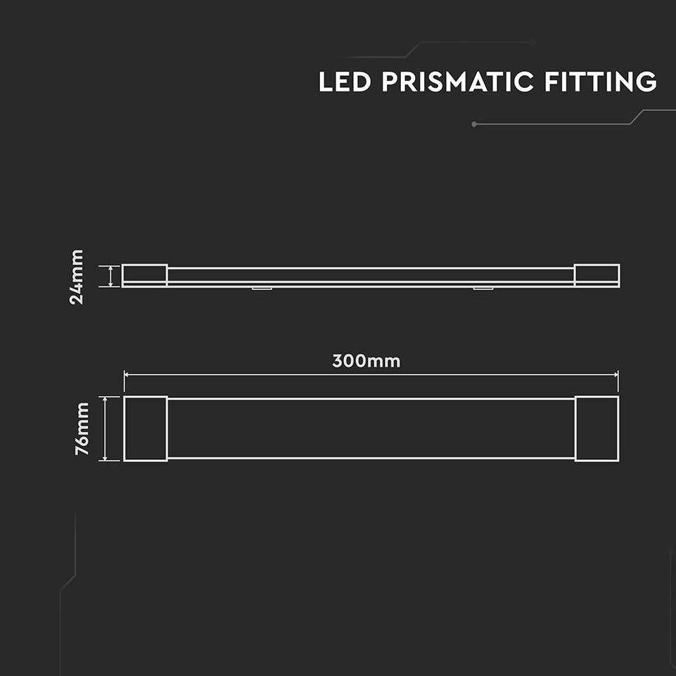 LED PLAFONIERA CREE CHIP PRISMATICA 30CM 10W 3000K