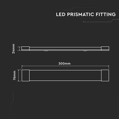 LED PLAFONIERA CREE CHIP PRISMATICA 30CM 10W 3000K