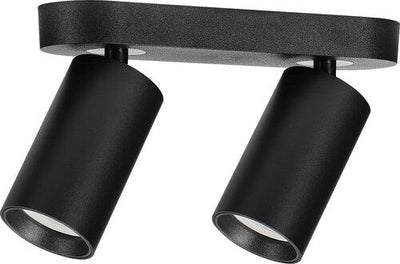 YORLI,IND.SPOT, 2XGU10 L22CM BLACK