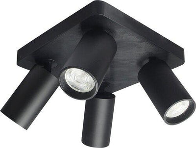 YORLI,IND.SPOT, 4XGU10, 22X22CM BLACK