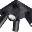 YORLI,IND.SPOT, 4XGU10, 22X22CM BLACK