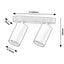 YORLI,IND.SPOT, 2XGU10 L22CM WHITE