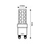 SMD LED, G9, 9W, 1120LM, 3000K