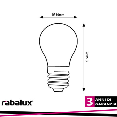 FIL. LED, E27 A60, 7W, 806LM, 3000K