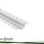 PROFILO DA INCASSO GP01, BIANCO + COVER TRASPARENTE 1MT