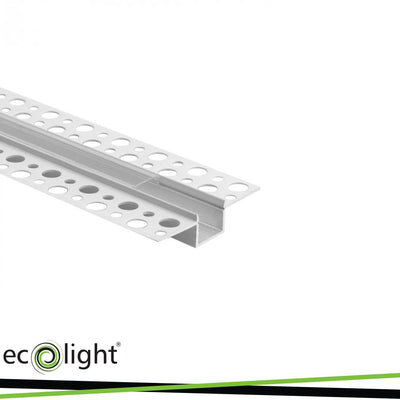 PROFILO BIANCO DA INCASSO GP02 + COPERTURA TRASLUCIDA 2MT